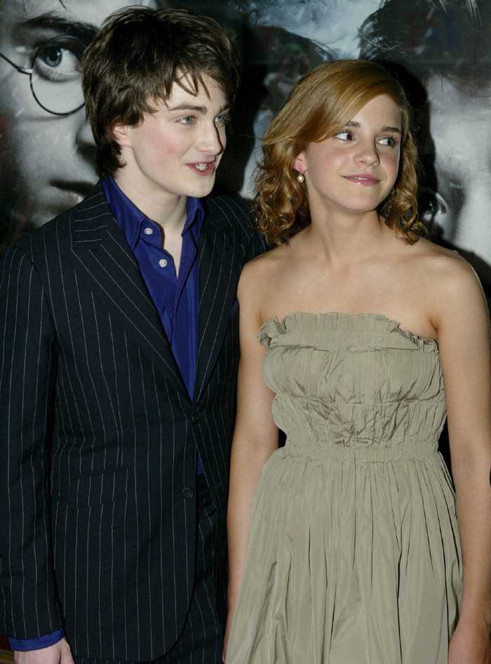 Emma Watson (Watson) and Dan Redkliff on presentation of film 