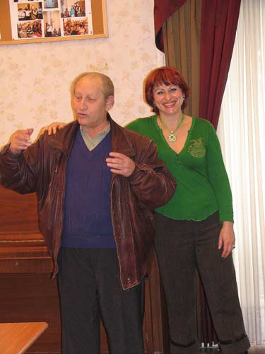 Лариса Яновская и председатель Крымского землячества Михаил Перич