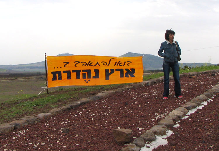 Плакат, призывающий на митинг: "Придите и полюбите эту прекрасную землю"
